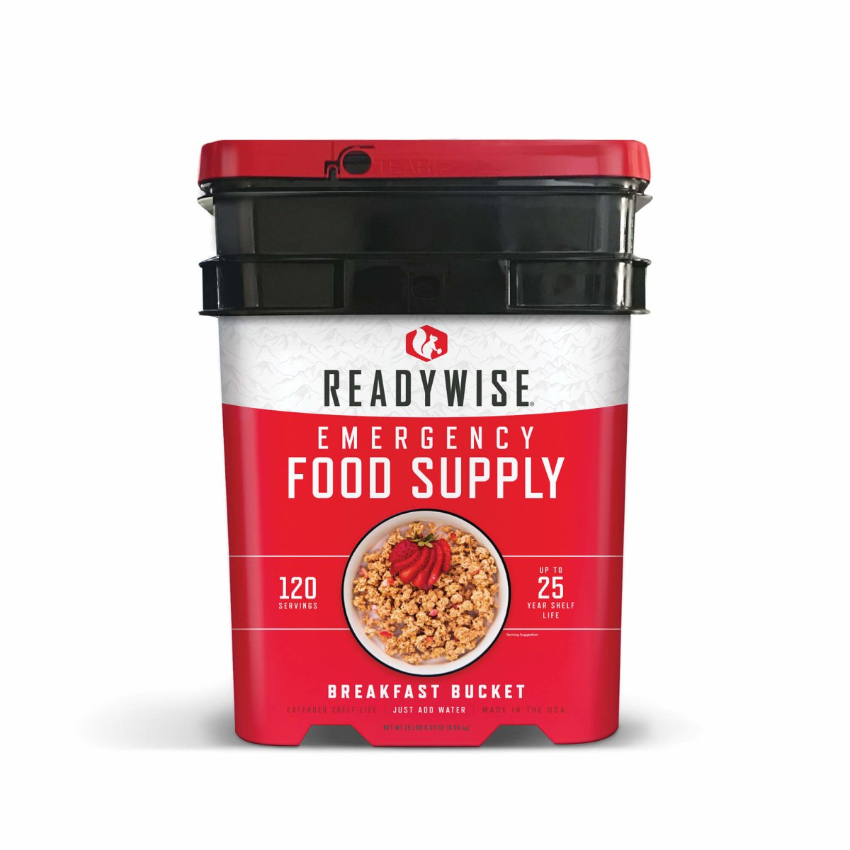 120 Serving Breakfast Bucket - ReadyWise at Uppercut Tactical